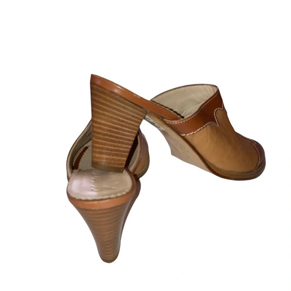 Italian Brown Genuine Leather Slip On Shoes Size 36/6 - Picture 5 of 8